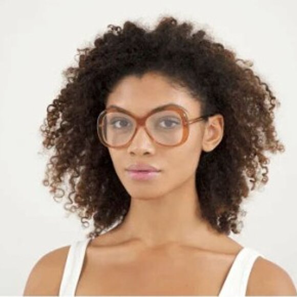 Chloe CH0011O 002 Butterfly Eyeglasses - Transparent Pink 56mm - Picture 3 of 11
